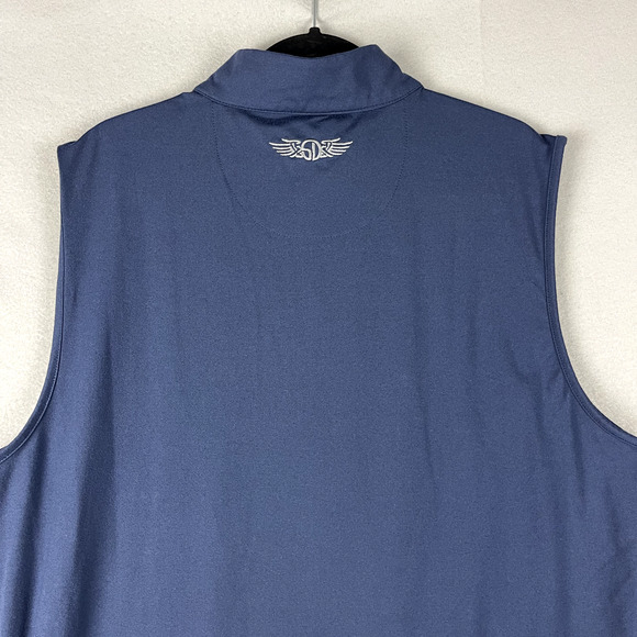 Straight Down Cypress Vest Mens XL Blue Golf Performance Sleeveless Soft Casual - Picture 10 of 13